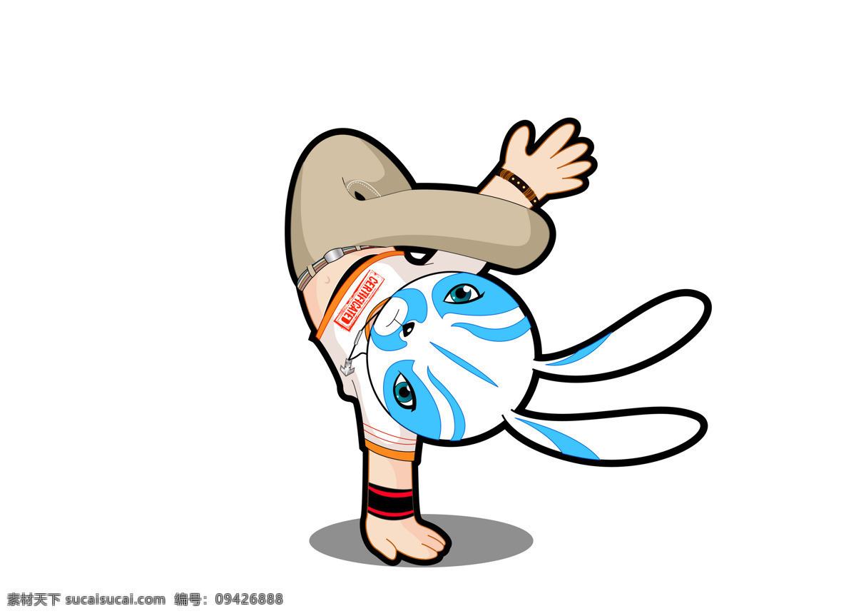 插画 动漫动画 动物 花纹 街舞 京剧 卡通 卡通兔 兔 设计素材 模板下载 小动物 可爱 兔子 漫画 京戏 插画集