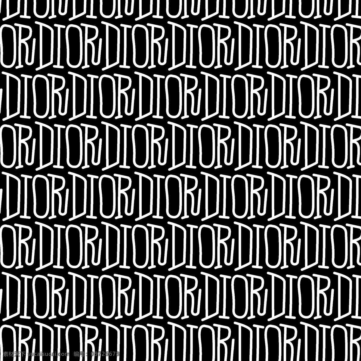 dior 迪奥图片 大牌 字母 dior底纹 花纹 服装 四方连续 数码印花 字母卡通