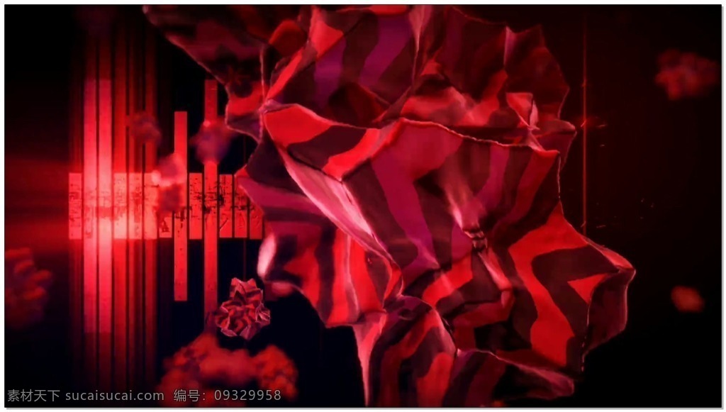 红色 巨石 动态 视频 红色巨石 创意视频素材 3d 高清 视觉享受 华丽 光 背景 壁纸 特效
