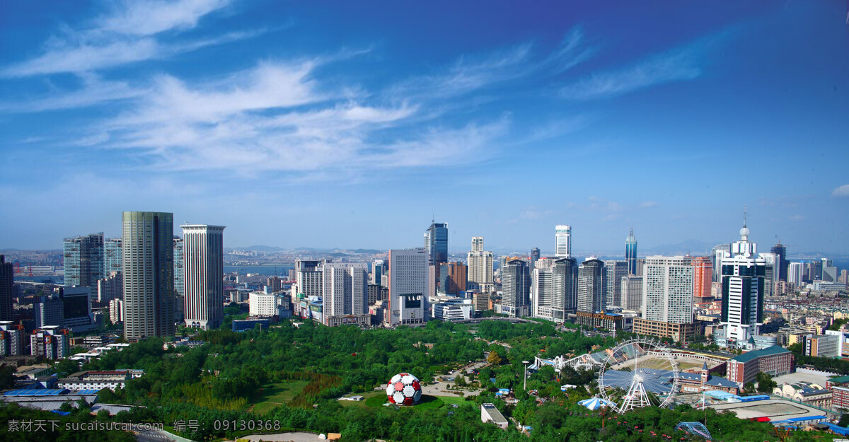 白云 城市全景 电信 国内旅游 蓝天 旅游摄影 绿地 绿化 大连 全景 大连全景 劳动公园 天空 足球 希望大厦 瑞士酒店 摩天轮 矢量图 日常生活