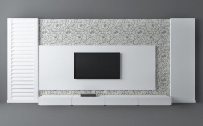 现代 电视墙 简约 原创 3d 隔断柜 3d设计