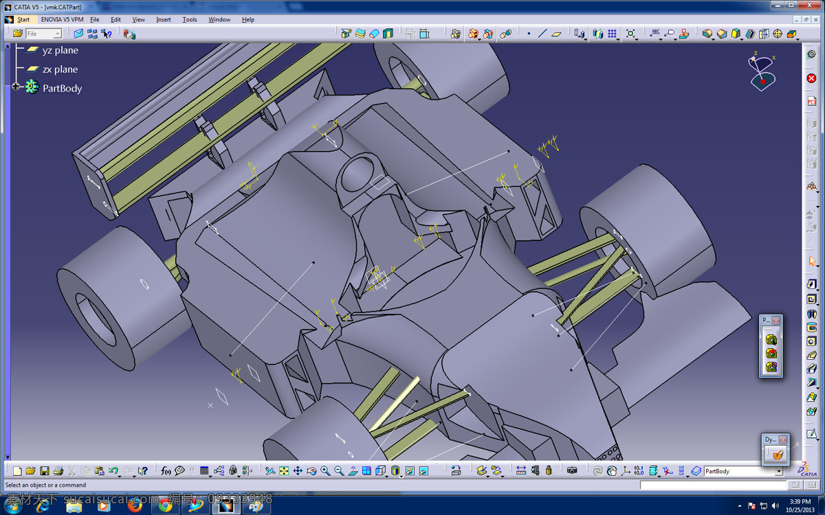 一级 方程式赛车 v5 车 赛车 公式 catia 3d模型素材 其他3d模型