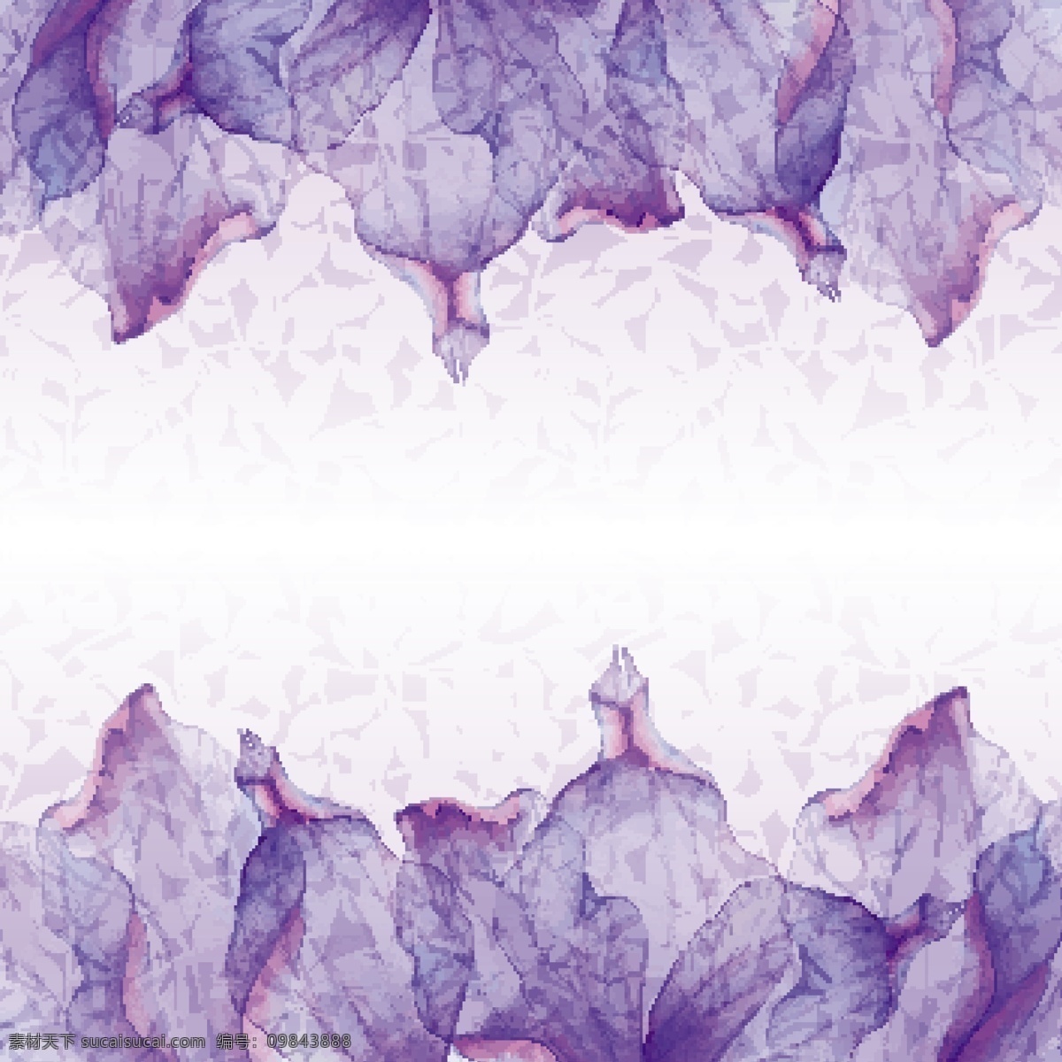 紫色 渲染 对称 花朵 彩色 唯美 矢量 梦幻花朵 对称花朵 花瓣 绽放 唯美梦幻背景 梦幻花纹 创意背景 抽象背景 底纹背景 底纹 边框矢量素 白色
