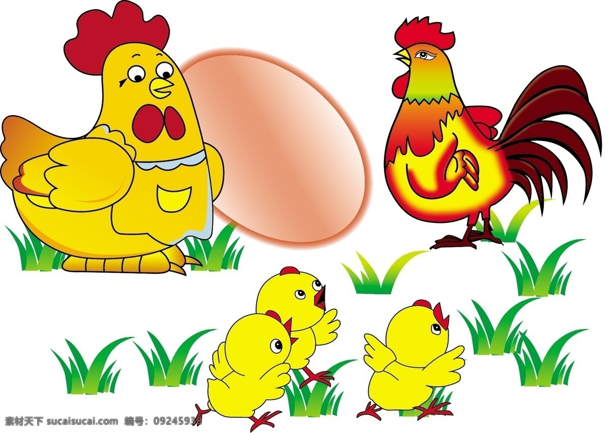 卡通 鸡 动物 可爱 小鸡 模板下载 可爱卡通小鸡 矢量图