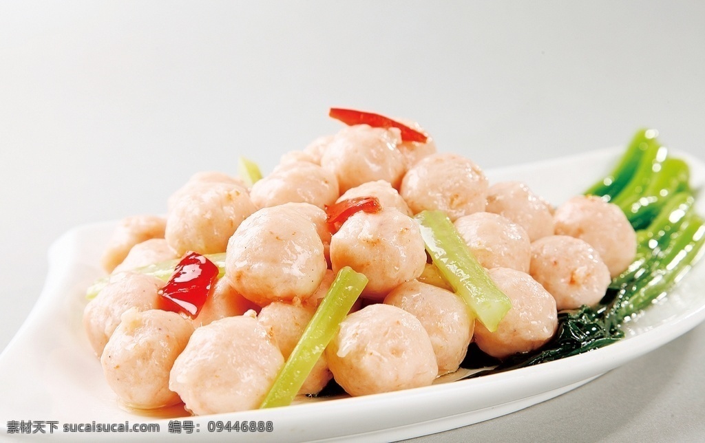 菜心虾滑 美食 传统美食 餐饮美食 高清菜谱用图