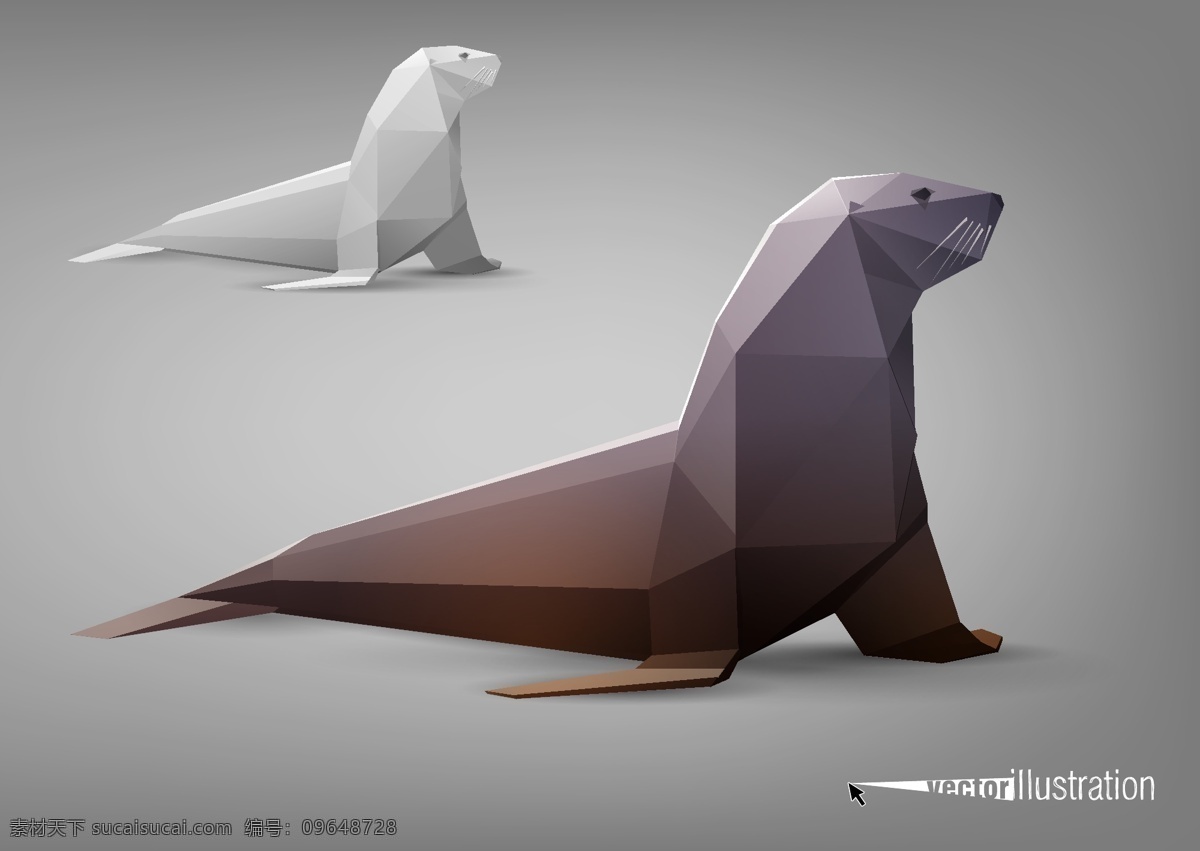 矢量海狮设计 海狮 海狮设计 海狮素材 折纸 动物 动物设计 动物素材 矢量动物 卡通动物 卡通素材 矢量素材 其他艺术 文化艺术 白色