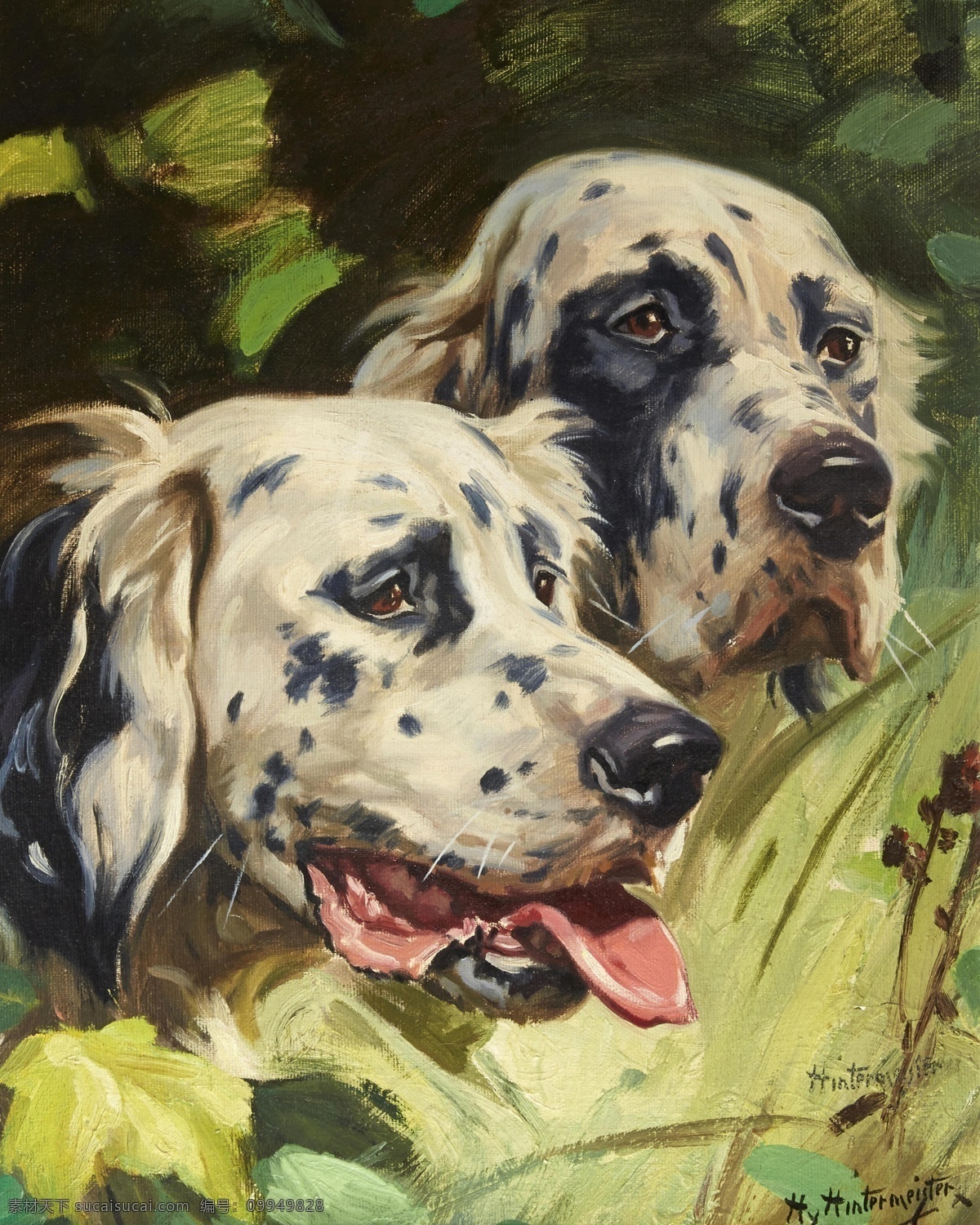 欧式油画 宫廷 装饰画 海报 无框画 复古 抽象 犬类 狗狗 萌宠 油画 文化艺术 绘画书法