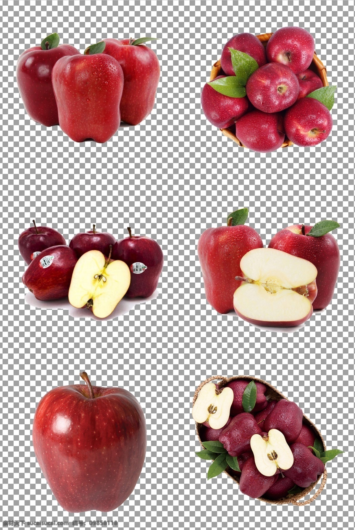 美味 水果 红 蛇果 进口 新鲜 红蛇果 苹果 免抠 无背景 免抠图 抠图 元素 透明 通道 png免抠图 分层