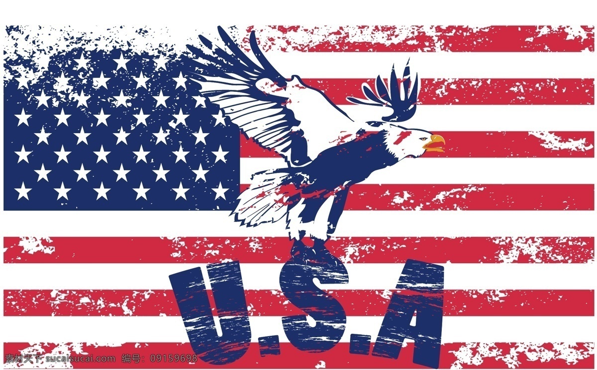 美国 国旗 图案 矢量 高清图片 流水线 旗帜 条纹 星星 秃头鹰 矢量图 花纹花边