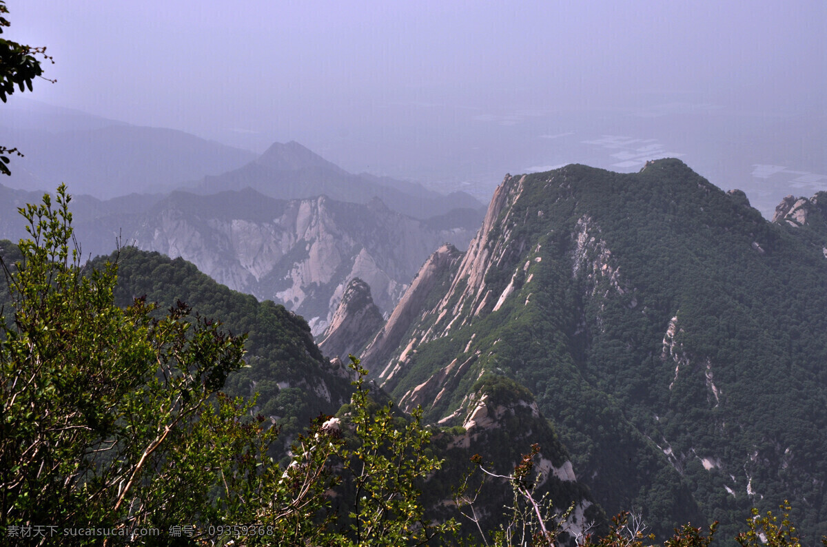 华山 中国 五岳 风光 险峻 陕西省 山 山水风景 自然景观