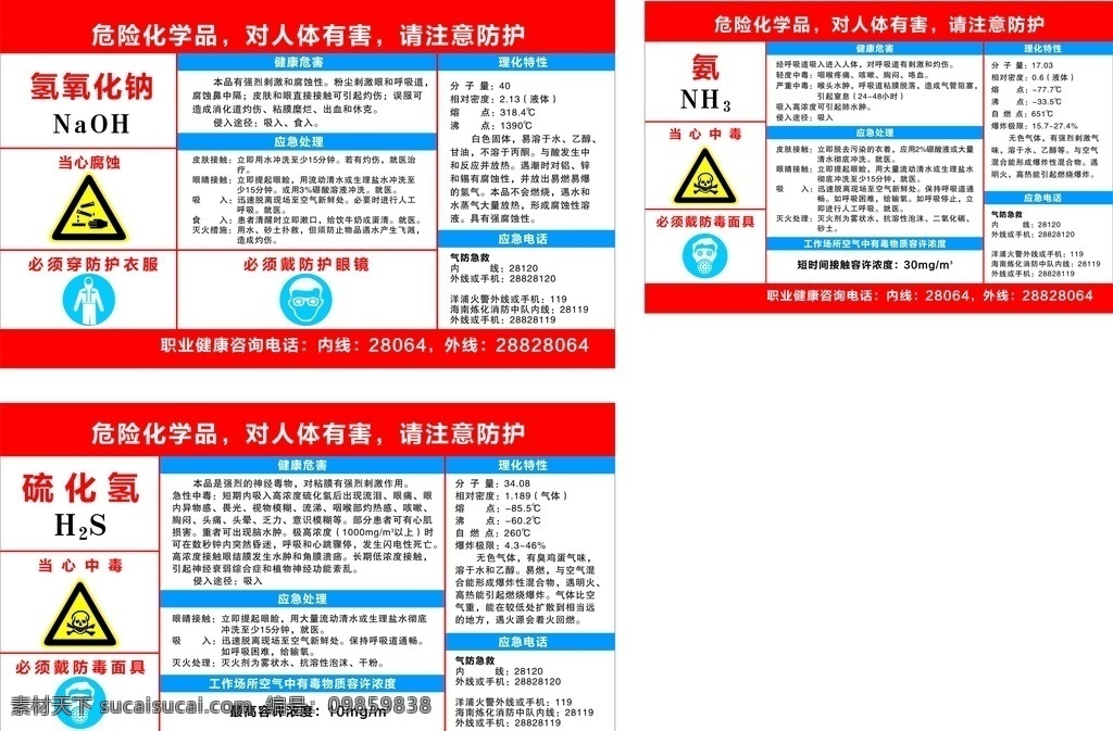 氢氧化钠 硫化氢 危险品 化学品 氨 室外广告设计