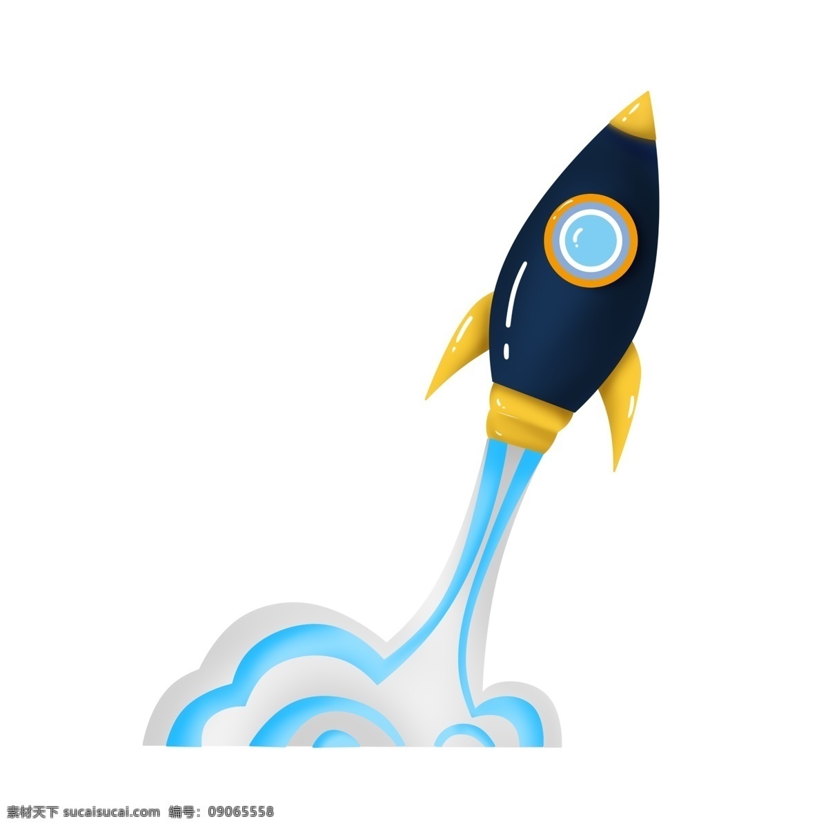 蓝色 火箭 航天 日 插图 一飞冲天 世界航天日 太空 探 侧 仪 架 火箭飞船 科学探测