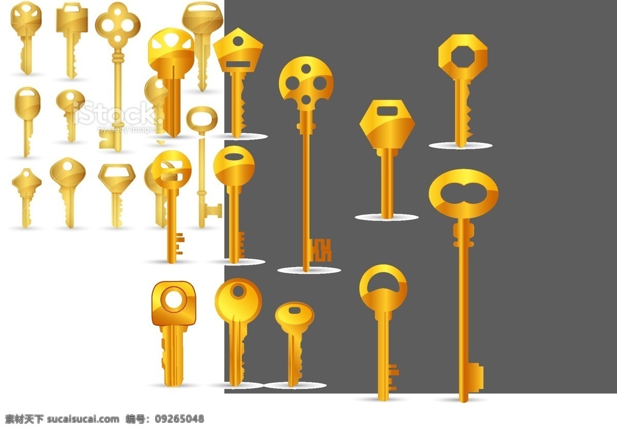 金钥匙 背景 矢量 金色 钥匙 矢量图 其他矢量图