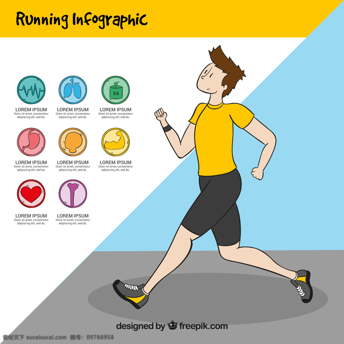 跑步 男孩 健康 图形 信息 图标 矢量 跑步的男孩 健康图形 信息图标 矢量素材