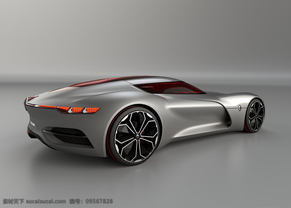 来自 未来 电动 跑车 概念产品 设计图 智能