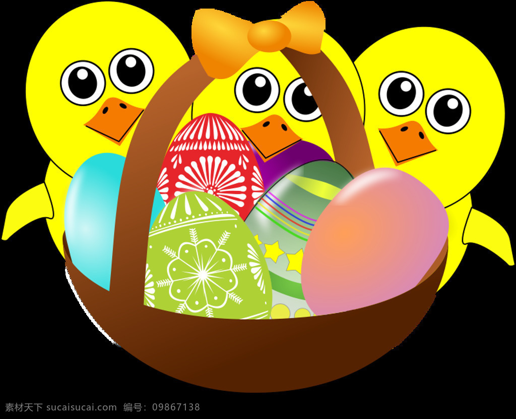 有趣 的卡 通 复活节 小鸡 鸡蛋 放在 一个 篮子 里 蛋 卡通 有趣的 滑稽的小鸡 小鸡的卡通 卡通的复活节 复活节蛋 彩蛋 篮 矢量 有趣的小鸡 矢量图 花纹花边