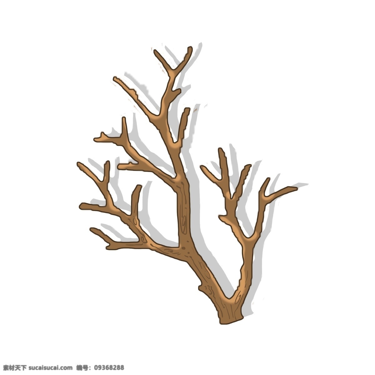 手绘 冬天 树枝 组合 图 png格式 可爱的树枝 通 源文件 自然 自然的 绿色植物 枯萎 树杈