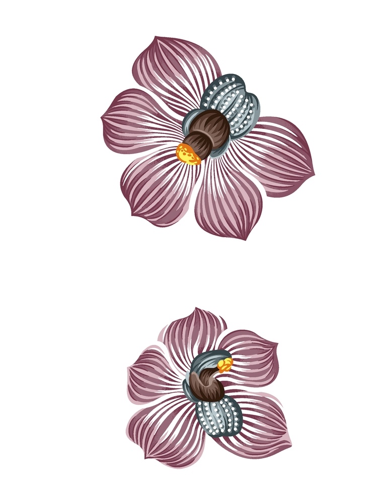 手绘花卉图片 抽象花 手绘花 电脑花卉 创意花卉 写实手绘花 印花素材 高清 服装图案素材 家纺图案素材 花卉