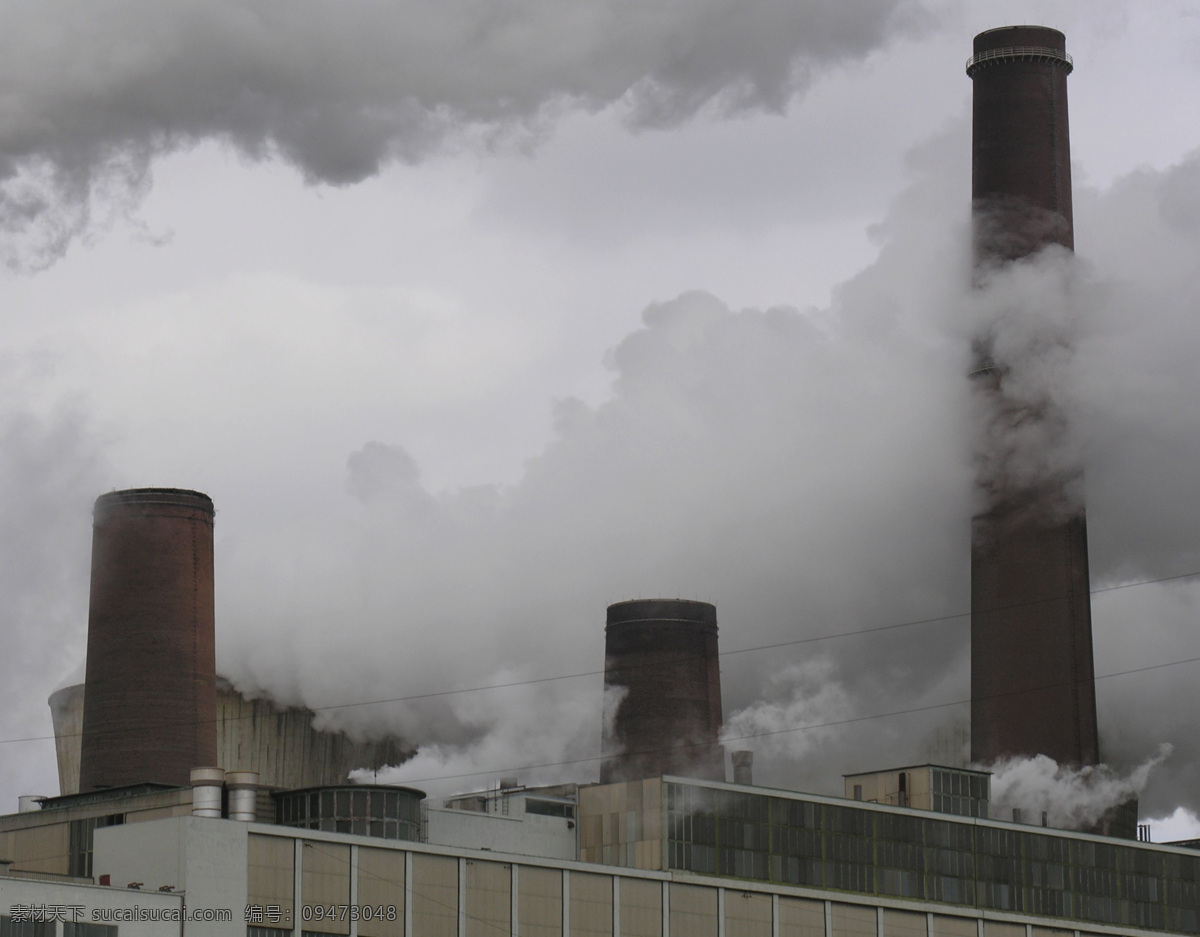 工业 圬 染 工厂 工业圬染 排气管 炊烟袅袅 现代科技