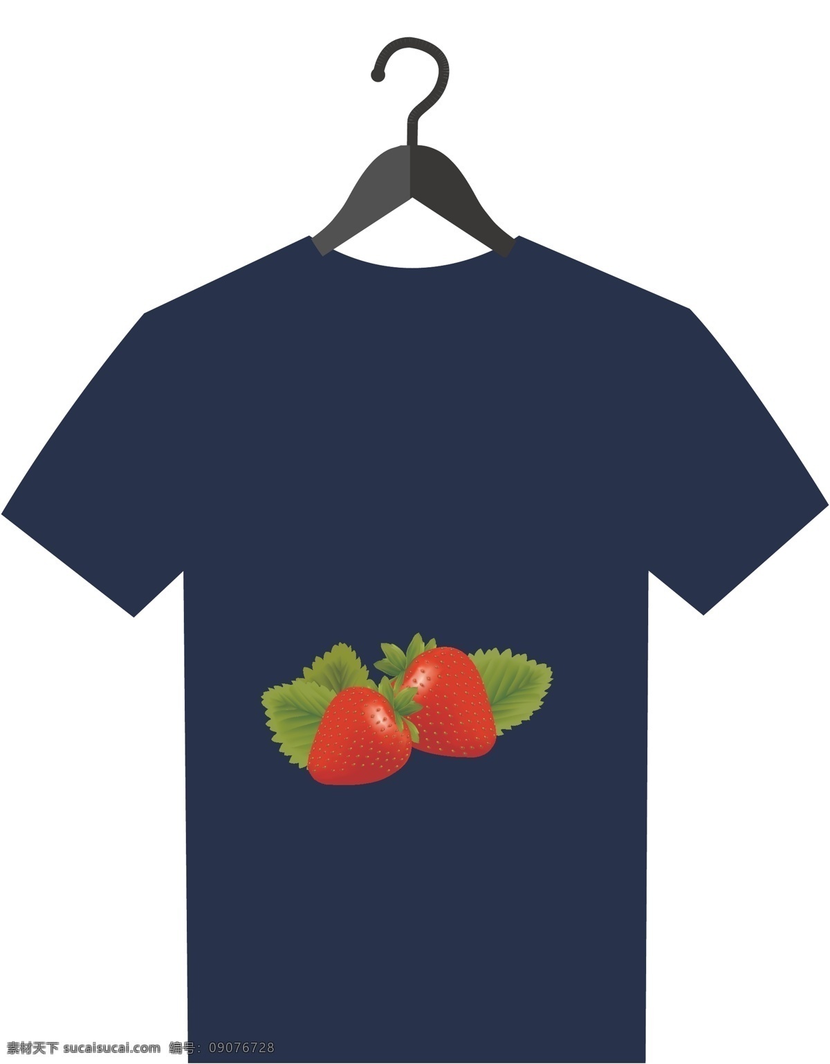 草莓上衣设计 逼真草莓 可爱设计 简单图案设计 草莓图案设计 白色