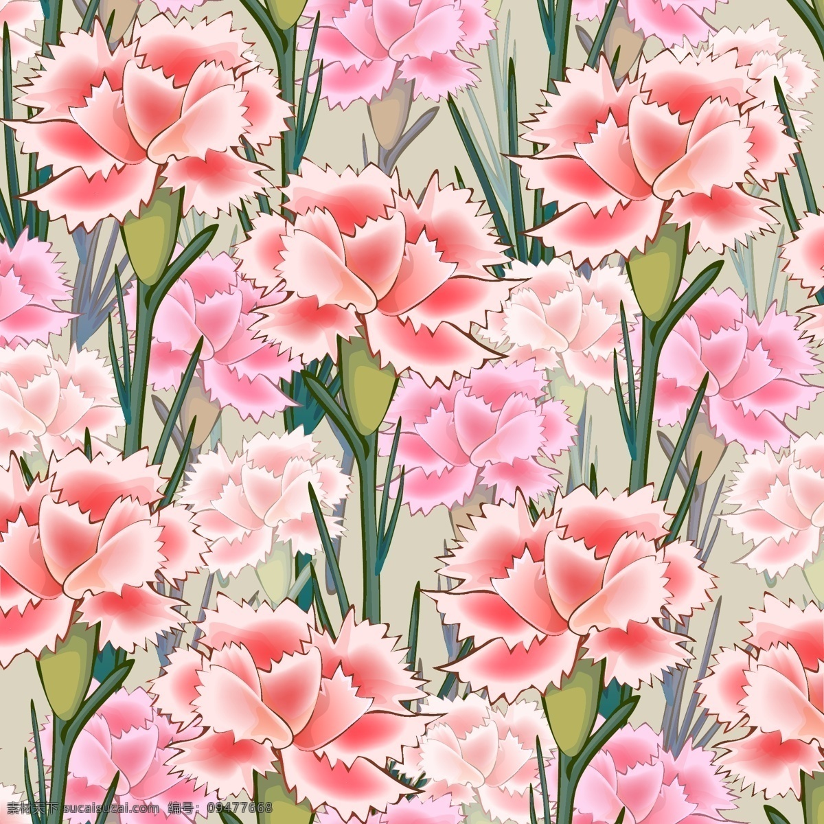 康乃馨 花型 手绘花 花底纹 服装印花 手绘花卉 花纹背景 矢量花纹 创意花纹 花纹样式 装饰花纹 抽象花纹 边框花纹 抽象底纹 背景花纹 欧式背景 复古花纹 花布纹理 背景素材 底纹背景 纺织图案 海报底纹 底纹素材 美式田园 矢量 花边 印花 服装花纹 时尚底纹 矢量素材 植物花卉 底纹边框 花边花纹
