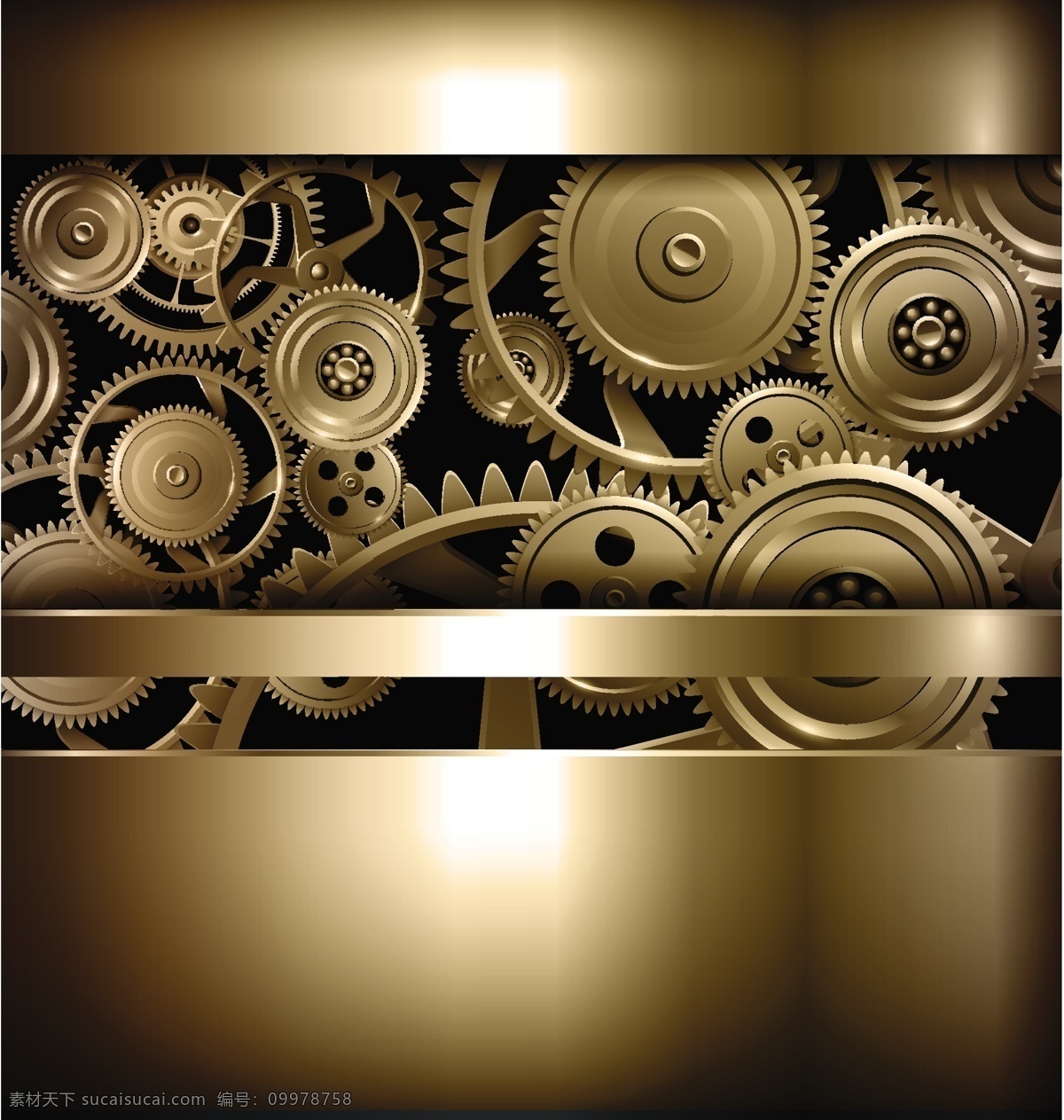 金属 质感 金色 齿轮 背景 工业产品设计 连动齿轮 传动轴 机械工业 机械 制造 金色动感背景 矢量图 现代科技