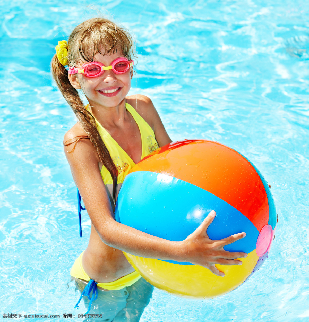 游泳 小女孩 儿童暑假 外国儿童 可爱 小孩 孩子 潜水 儿童图片 人物图片