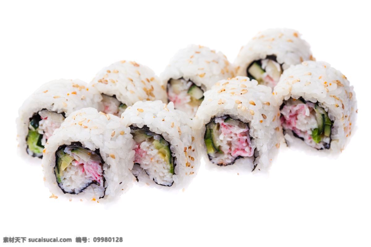 白色 日本 寿司 蔬菜 紫菜 日本寿司 日本美食 食材原料 餐饮美食 外国美食