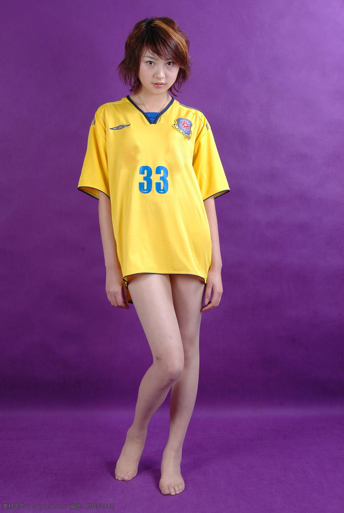黄衣足球宝贝 气质美女 性感美女 足球宝贝 黄色队服 美腿 模特 美女 高清美女 女性女人 人物图库