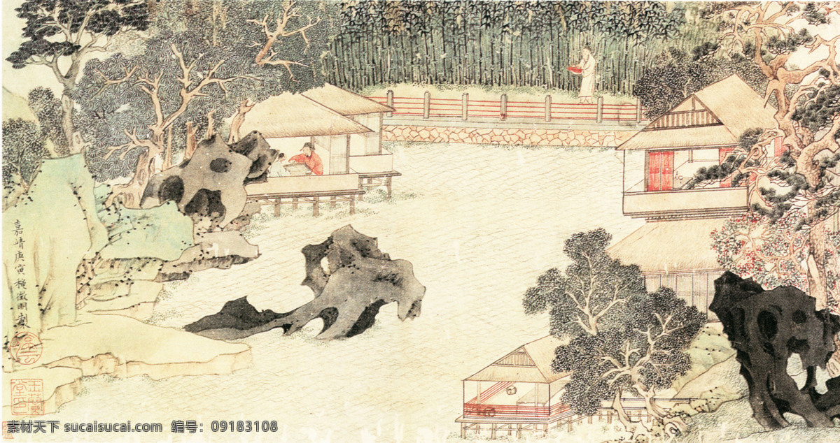 风景 人物 国画 水墨画 名画 国画人物 风景画 中国画 绘画艺术 装饰画 挂画 书画文字 文化艺术