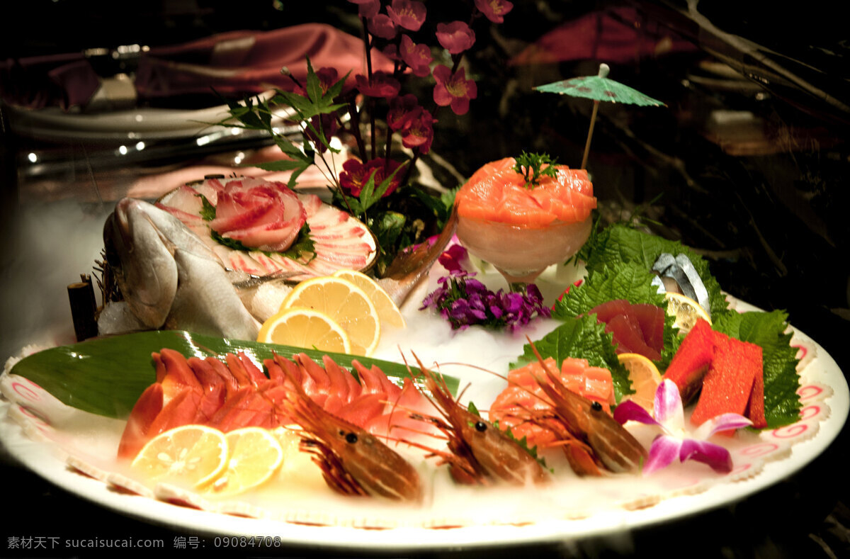 刺身拼盘 冷餐 刺身 海鲜 美食 海洋食物 传统美食 餐饮美食