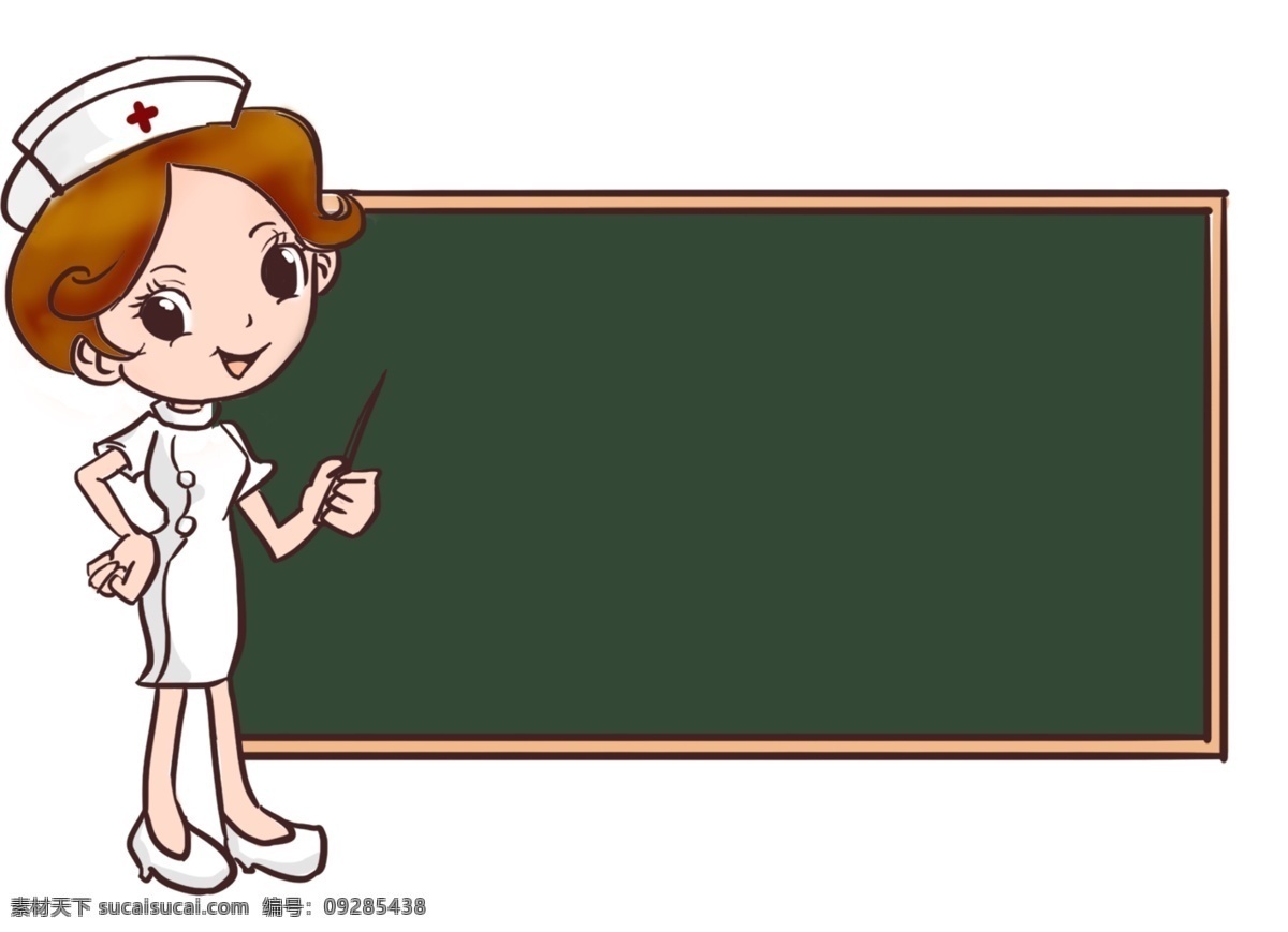 小护士 黑板 护士 图层 医生 展板模板 其他展板设计