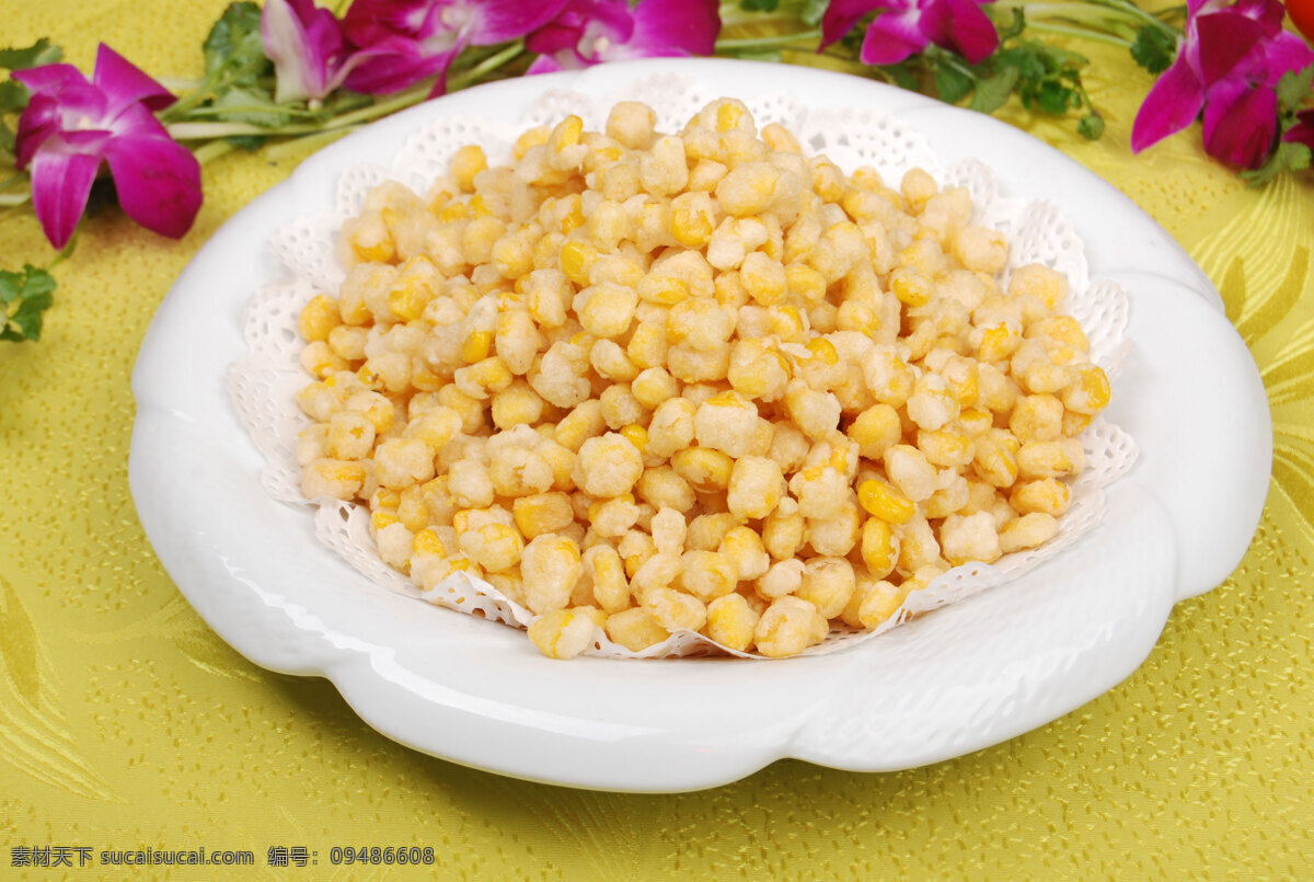 金沙玉米粒 玉米粒 食谱及原材料 传统美食 餐饮美食