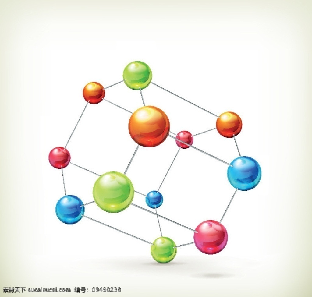 分子结构 分子 结构 3d 现在科技 抽象概念 金属球体 3d设计 3d作品 设计图 矢量