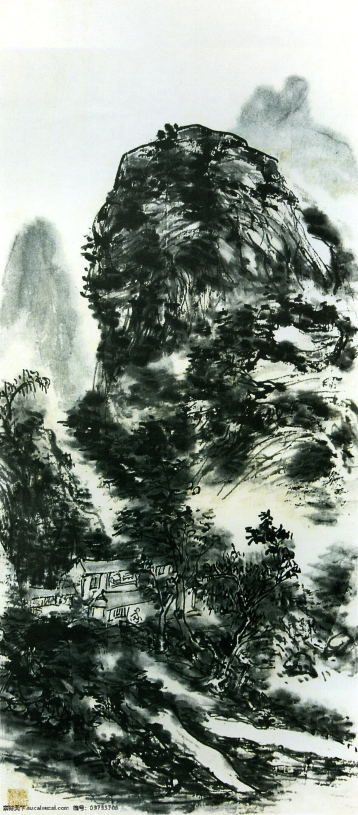 风景画 绘画书法 山水画 书法 水墨画 文化艺术 写意 设色 山水 设计素材 模板下载 设色山水 中国画 写意画 黄宾虹作品 黄宾虹国画 装饰素材 山水风景画