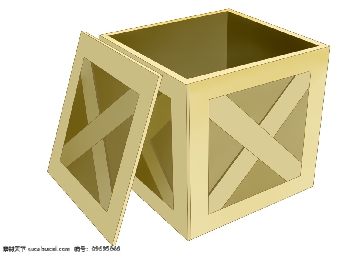 精致 收纳 箱子 插图 一个箱子 精致的箱子 收纳箱子 运输 物品 木箱子 立体箱子 插画