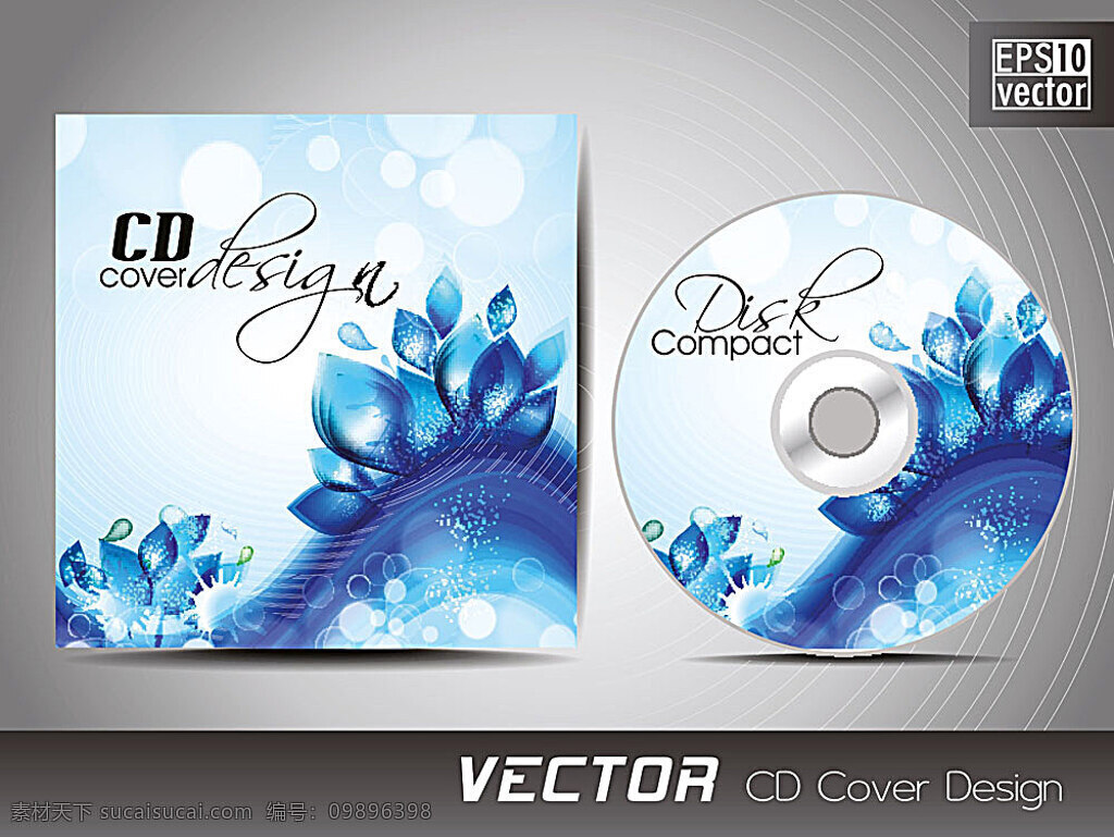 蓝色 梦幻 光斑 cd 封面 cd封面设计 梦幻光斑 cd包装盒 cd盒 光盘包装 光盘 包装设计 vi设计 其他模板 矢量素材 白色