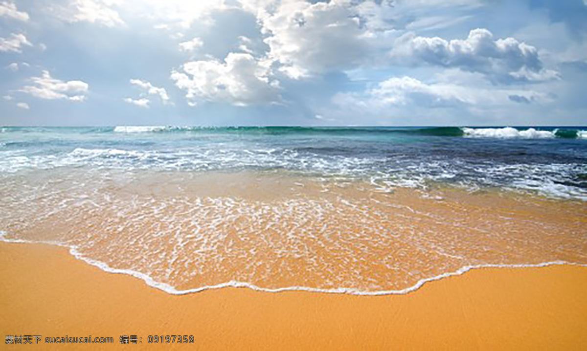 沙滩 沙 海 海水 水 天空 白云 云 黄沙 黄色 风景 旅游摄影 国内旅游