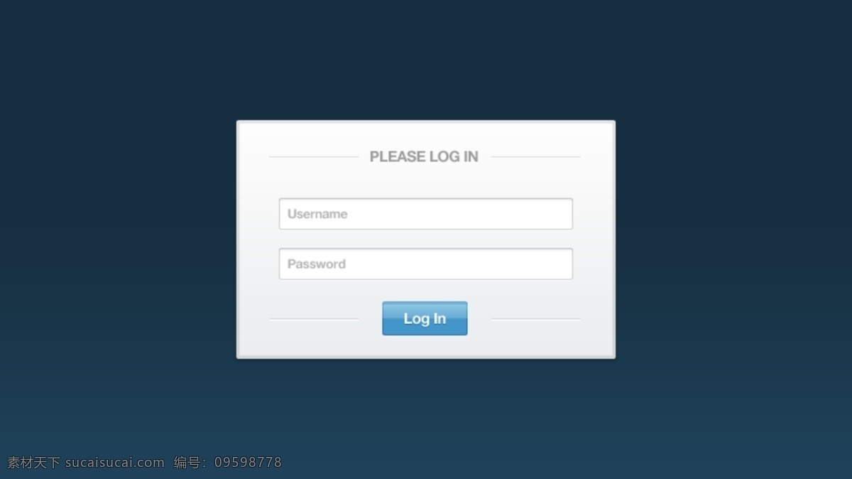 蓝 底 白色 简约 登陆 框 psd文件 ui设计 登陆框 蓝色背景 网页ui 网页登录 白色简约风格 登陆框设计 网页素材 网页模板