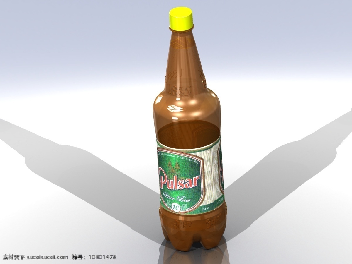 25l项目 pet 啤酒瓶 啤酒 pet瓶 3d模型素材 其他3d模型