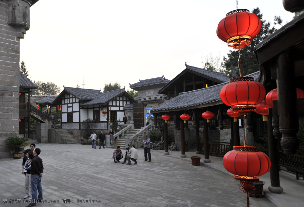 土家风情建筑 土家 风情 建筑 民俗 建筑景观 自然景观