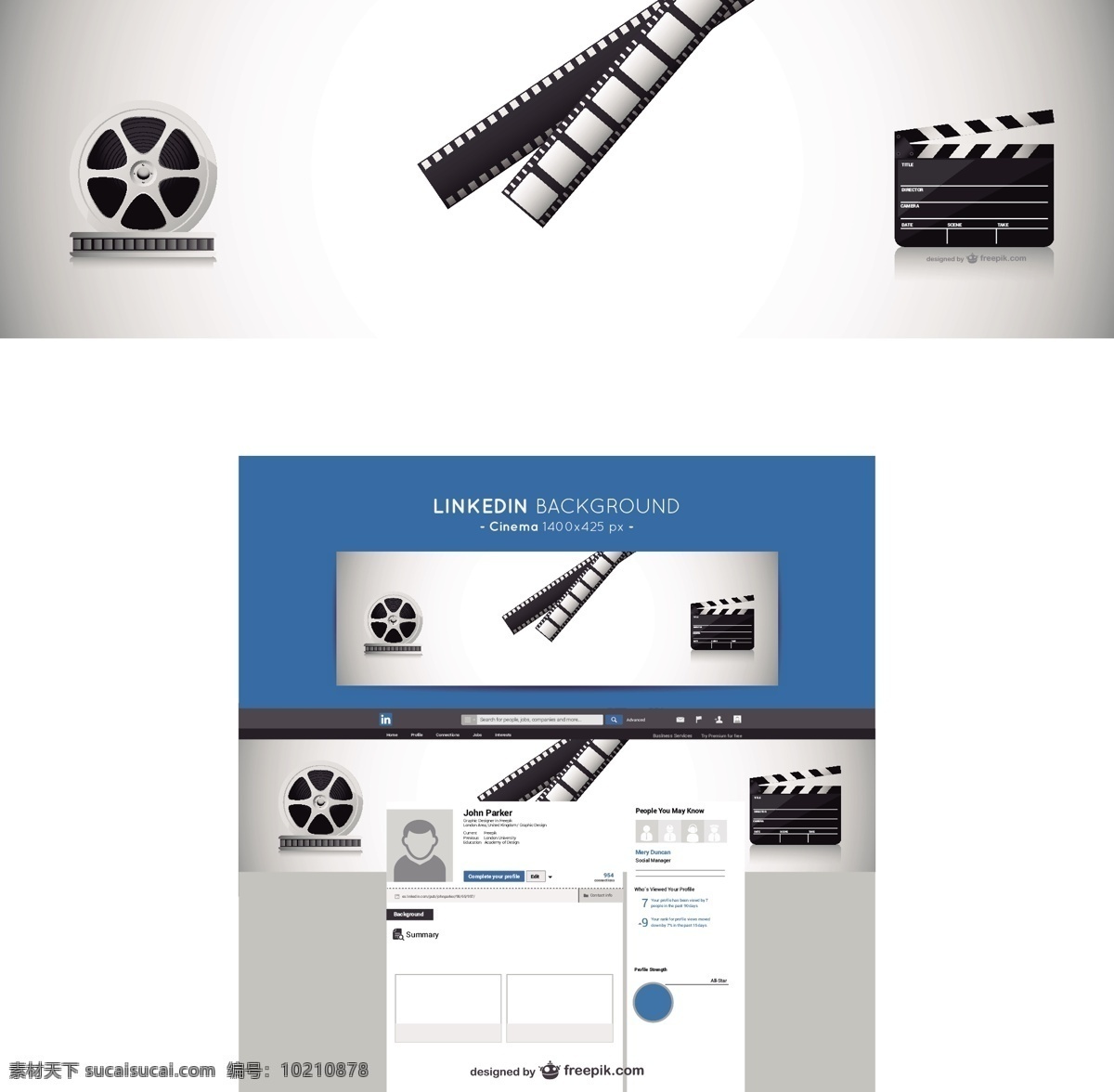 linkedin 电影 背景 社会媒体 社会 媒体 模板 垂直 白色