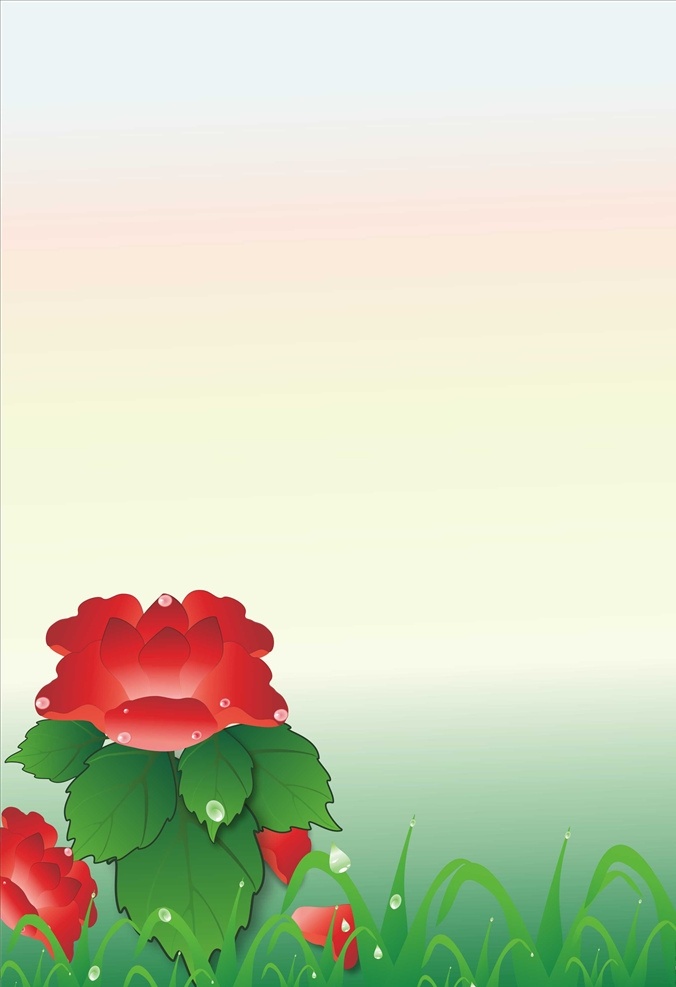 大红花背景图 大红花 背景图 花 草 画册