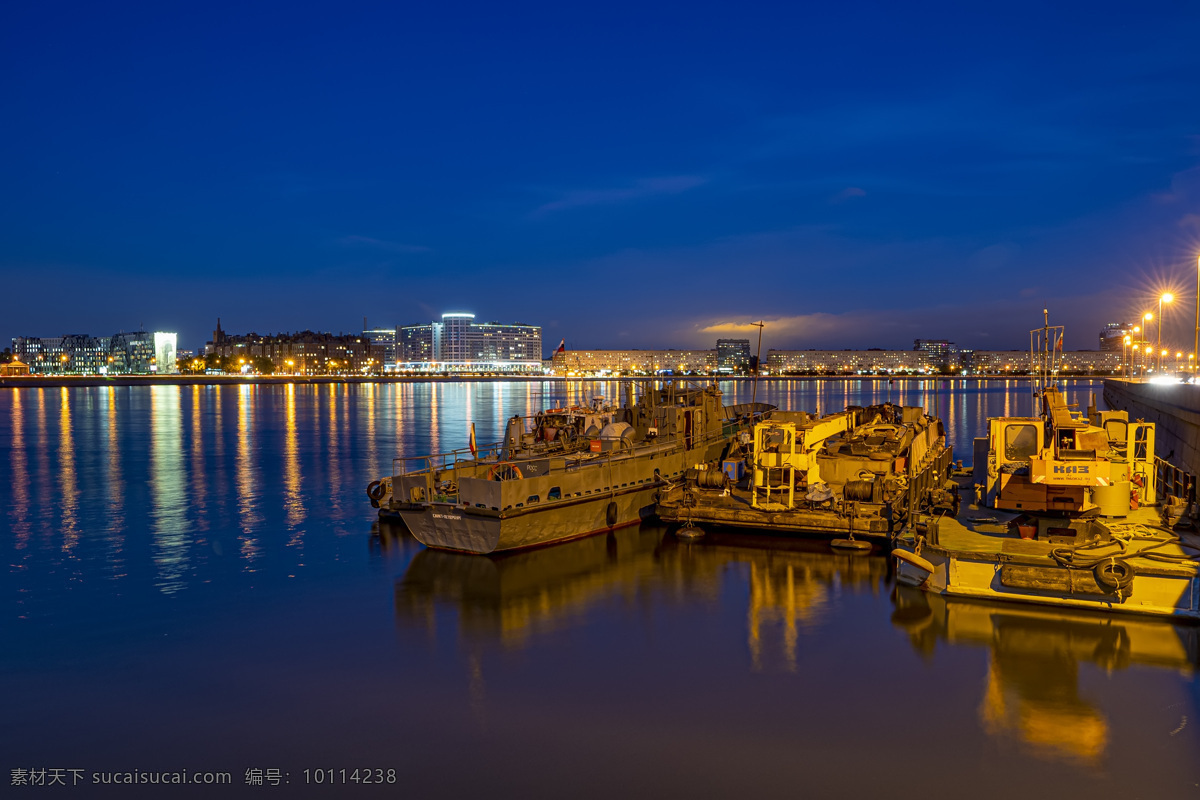 涅瓦河的夜晚 涅瓦河 俄罗斯 圣彼得堡 夜晚 河 夜 蓝色 天空 旅游摄影 国外旅游