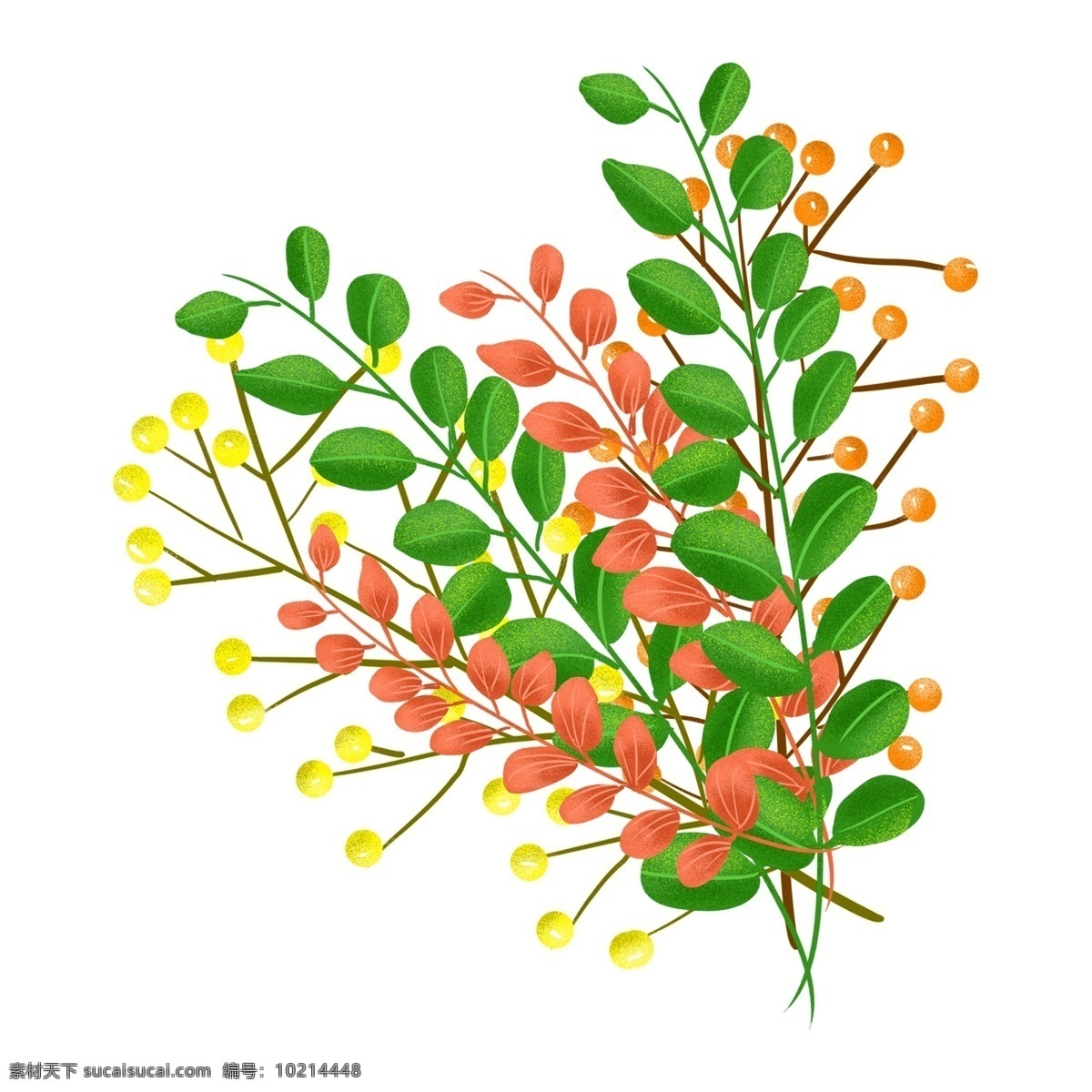小 清新 草地 植物 免 抠 图 插画 免扣素材 透明素材 卡通素材 可爱