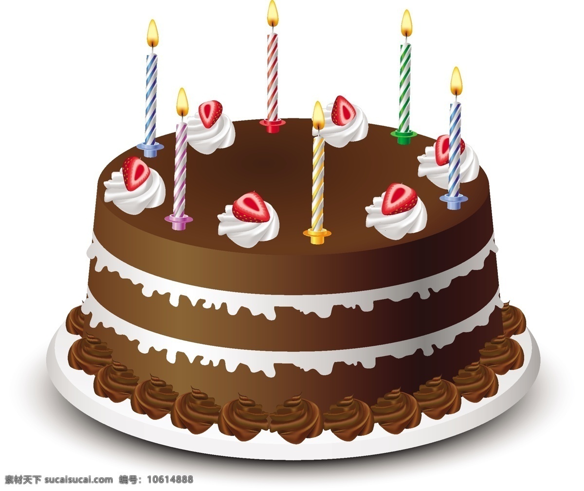生日蛋糕 蛋糕 蛋挞 糕点 节日素材 蜡烛 矢量 矢量素材 模板下载 甜品 其他节日