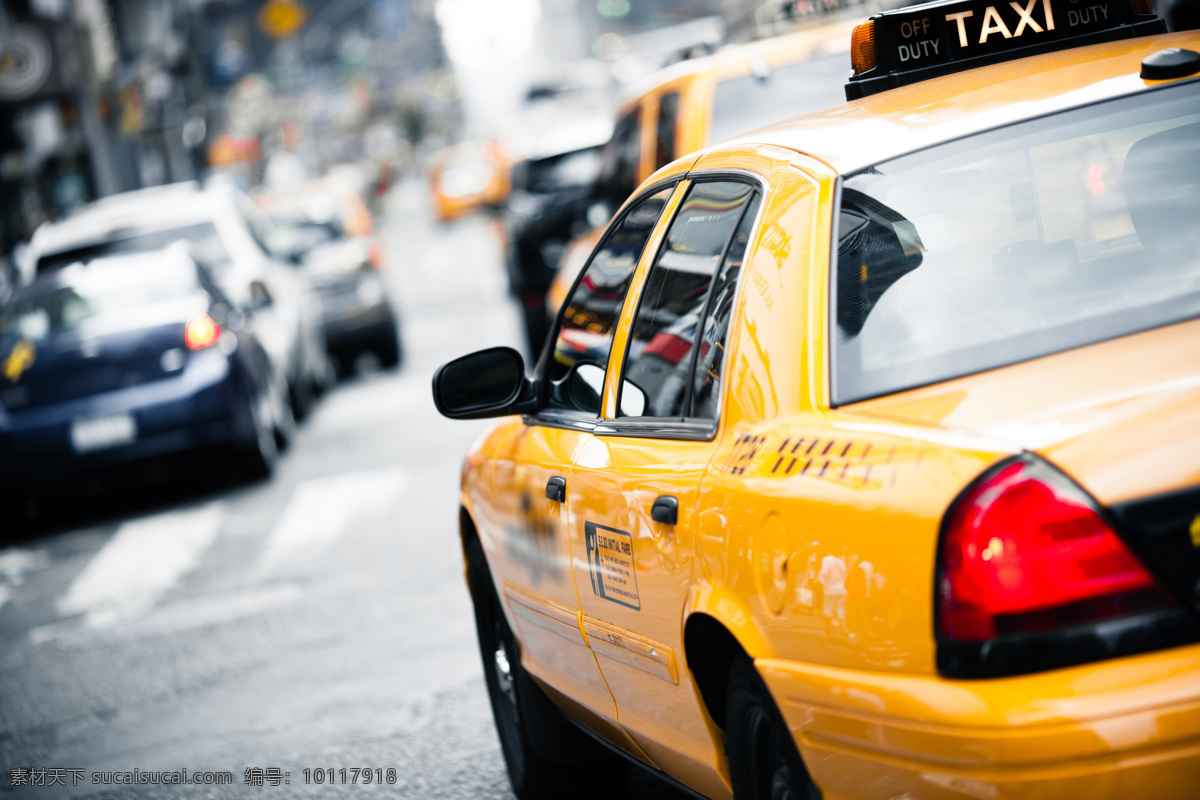 街道 上 出租车 的士 taxi 轿车 汽车 汽车图片 现代科技