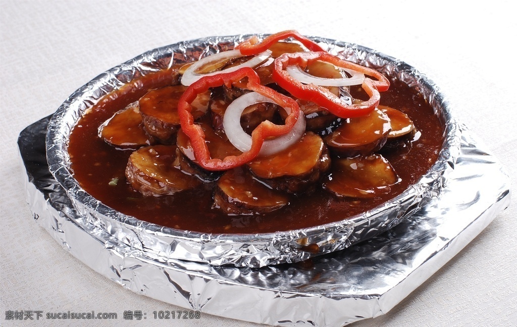 铁板烧汁茄夹 美食 传统美食 餐饮美食 高清菜谱用图