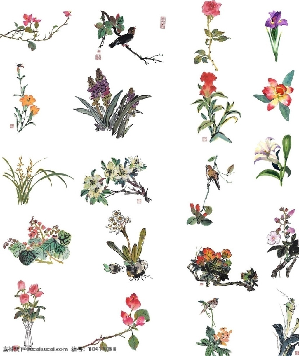 花朵水彩画 国画 画 中国画 花 水墨画 水彩画 另类国画 花朵 各种花草 花鸟画 简洁花朵 绘画书法 文化艺术 水粉画 花草 花草局部 生物世界