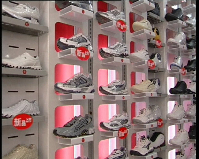 商店鞋柜视频